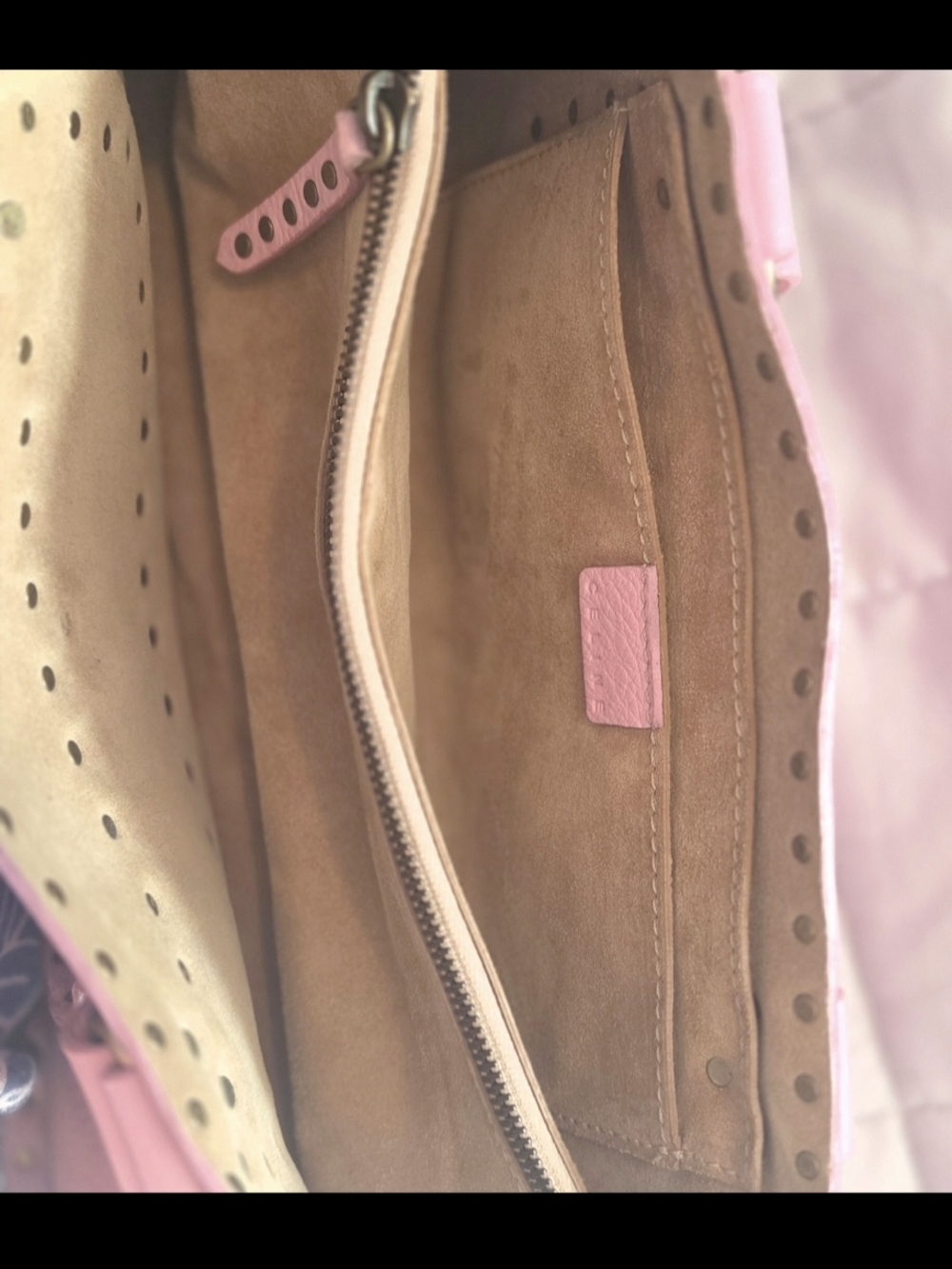 Celine Boogie Pink Leather With Gold Stud  Tote Handbag - Picture 10 of 16